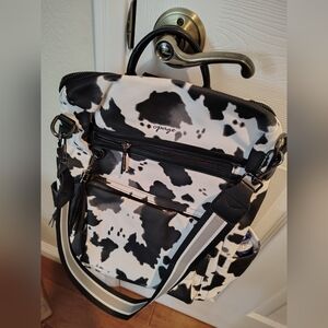 Fashion Designer Animal Print Backpack Purse Bag
